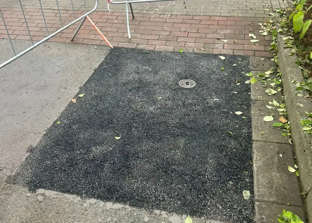 Oprava propadlé cesty